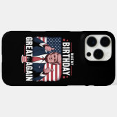 トランプがお誕生日おめでとう "Make My Birthday Great Again" Case-Mate iPhoneケース (裏面 (横))