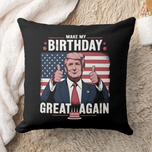 トランプがお誕生日を盛大に祝う クッション (ブランケット)