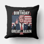 トランプがお誕生日を盛大に祝う クッション (正面)