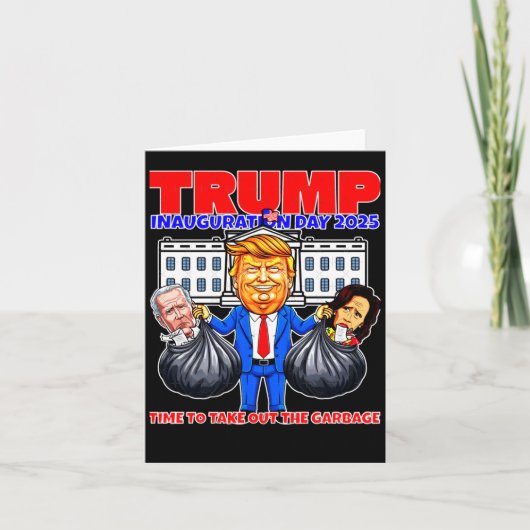 トランプがごみを取り出す カード (正面)