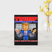トランプがごみを取り出す カード (黄色い花)