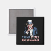 トランプがまたアメリカを盗む マグネット (正面/裏面)