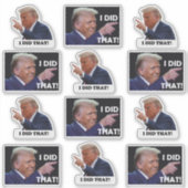 トランプがやった12枚ステッカーシート シール (正面)