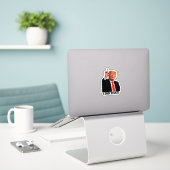 トランプがやった! シール (デスク上のノートパソコン)
