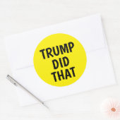 トランプがやった ラウンドシール (封筒)