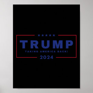 トランプがアメリカを取り戻す2024年7月4日Us Maga ポスター