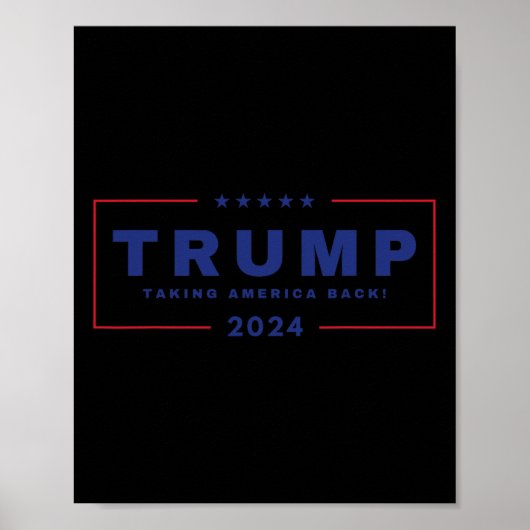 トランプがアメリカを取り戻す2024年7月4日Us Maga ポスター (正面)