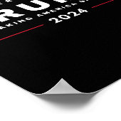 トランプがアメリカを取り戻す2024年7月4日Us Maga ポスター (角)