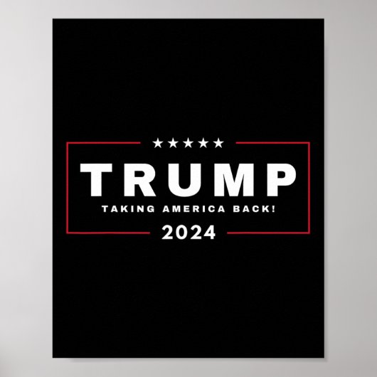 トランプがアメリカを取り戻す2024年7月4日Us Maga ポスター (正面)