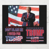 トランプがアメリカを取り戻す ビールラベル (シングルラベル)