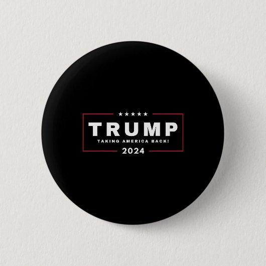 トランプがアメリカを取り戻す 2024年7月4日 米国 MAGA 缶バッジ (正面)
