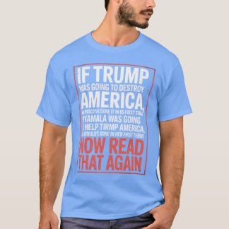トランプがアメリカを滅ぼすとしたら Tシャツ