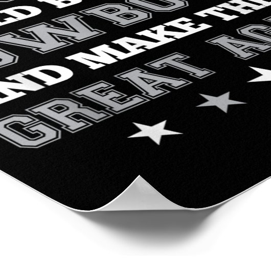 トランプがカウボーイズ買に彼らを作ってもらいたい素晴らし ポスター (角)