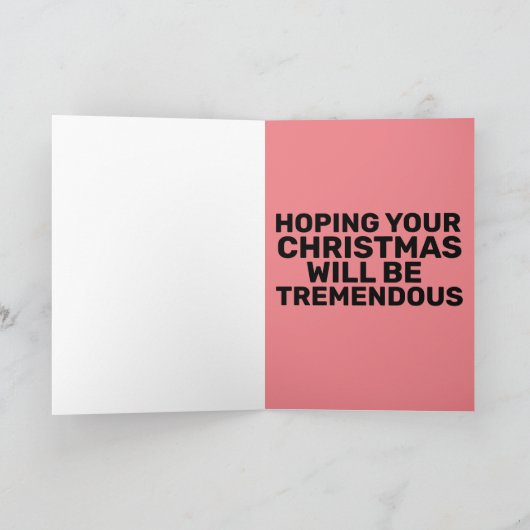 トランプがクリスマスを再び偉大に カード (内部)