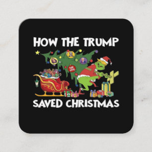 トランプがクリスマスを救った方法 スクエア名刺