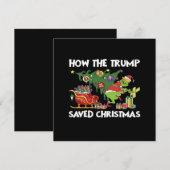 トランプがクリスマスを救った方法 招待状 (正面/裏面)
