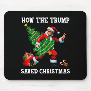 トランプがクリスマスを救った方法 笑えるトランプのクリスマス マウスパッド
