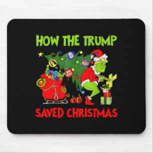トランプがクリスマスを救った方法 笑えるトランプのクリスマス マウスパッド
