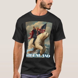 トランプがグリーンランドに行く Tシャツ