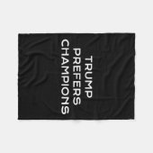 トランプがチャンピオンを好おもしろいむ – 政治的な風刺 フリースブランケット (正面(横))