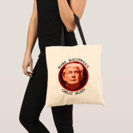 トランプがハロウィンのトリック素晴らしまたはトリートを作る トートバッグ