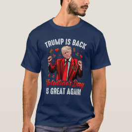 トランプがバックバレンタインデー素晴らしが再び愛 Tシャツ