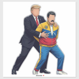 トランプがマドゥロを逮捕 ポリティカル・サテire シール