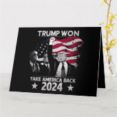 トランプが再びアメリカを取り戻す2024 カード (黄色い花)