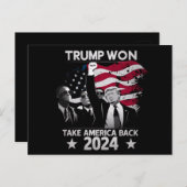 トランプが再びアメリカを取り戻す2024 ポストカード (正面/裏面)