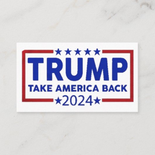 トランプが再びアメリカを取り戻す コーリングカード (正面)