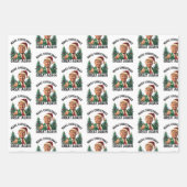 トランプが再びクリスマスを素晴らし作る | トランプおもしろい ラッピングペーパーシート (正面)