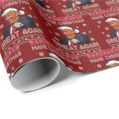 トランプが再びクリスマスを素晴らし作る ラッピングペーパー (ロールコーナー)