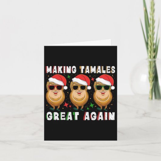 トランプが再びタマレを素晴らしクリスマスメキシコのアメリ カード (正面)