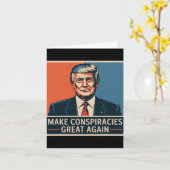 トランプが再び共謀す素晴らしる カード (黄色い花)