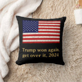 トランプが再び勝った2024トランプとのスタンド クッション (ブランケット)