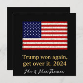 トランプが再び勝った2024トランプとのスタンド 招待状 (正面/裏面)