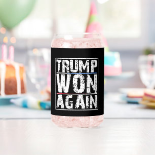 トランプが再び勝った ガラス缶