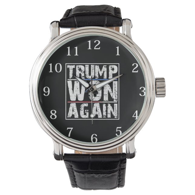 トランプが再び勝利した 腕時計 (正面)