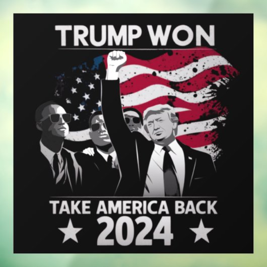トランプが再び勝利 アメリカを取り戻せ 2024 ウィンドウサイン (シート3)