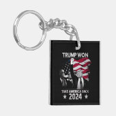 トランプが再び勝利 アメリカを取り戻せ 2024 キーホルダー (正面左)