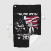 トランプが再び勝利 アメリカを取り戻せ 2024 ゴルフタオル (インサイチュ)