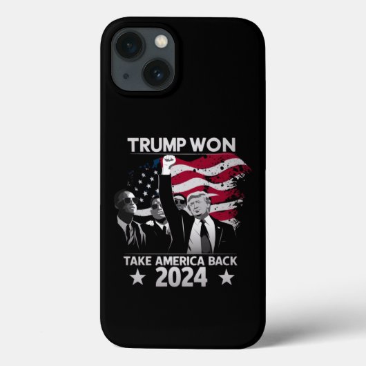 トランプが再び勝利 アメリカを取り戻せ 2024 Case-Mate iPhoneケース (裏面)