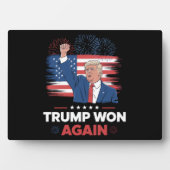 トランプが再び勝利 大統領47 米国ヴィンテージ フォトプラーク (正面)