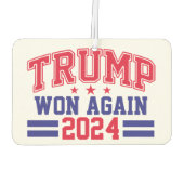 トランプが再び勝利 2024 カーエアーフレッシュナー (裏面)