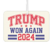 トランプが再び勝利 2024 カーエアーフレッシュナー (正面)