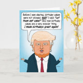 トランプが再び誕生日を素晴らし作る カード (黄色い花)