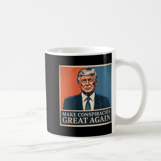 トランプが再び陰謀素晴らしを作る6 コーヒーマグカップ (右)