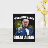 トランプが再素晴らしび新年を幸せにEv カード (黄色い花)