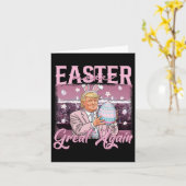 トランプが再素晴らし生復活祭シャツ カード (黄色い花)