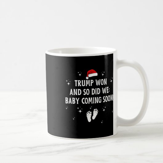 トランプが勝ち、我々も勝った コーヒーマグカップ (右)